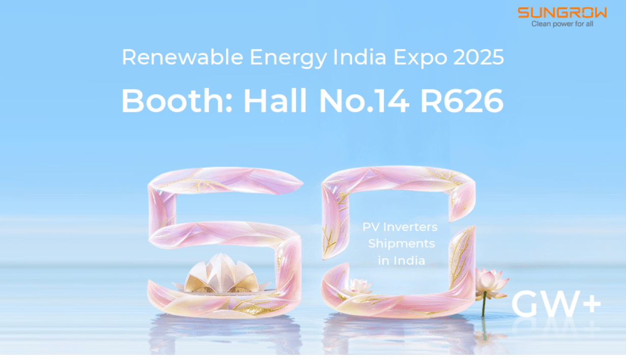 Sungrow achieves 50 GW inverter shipment milestone in India 