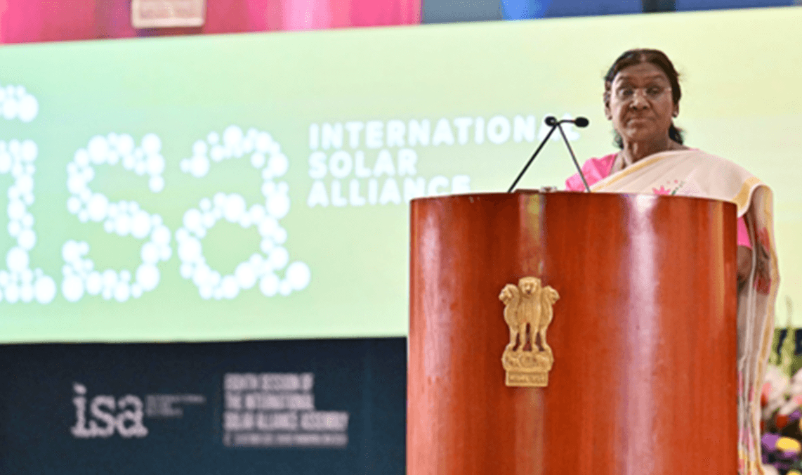 India Targets Solar Self-Reliance by 2050: President Murmu
